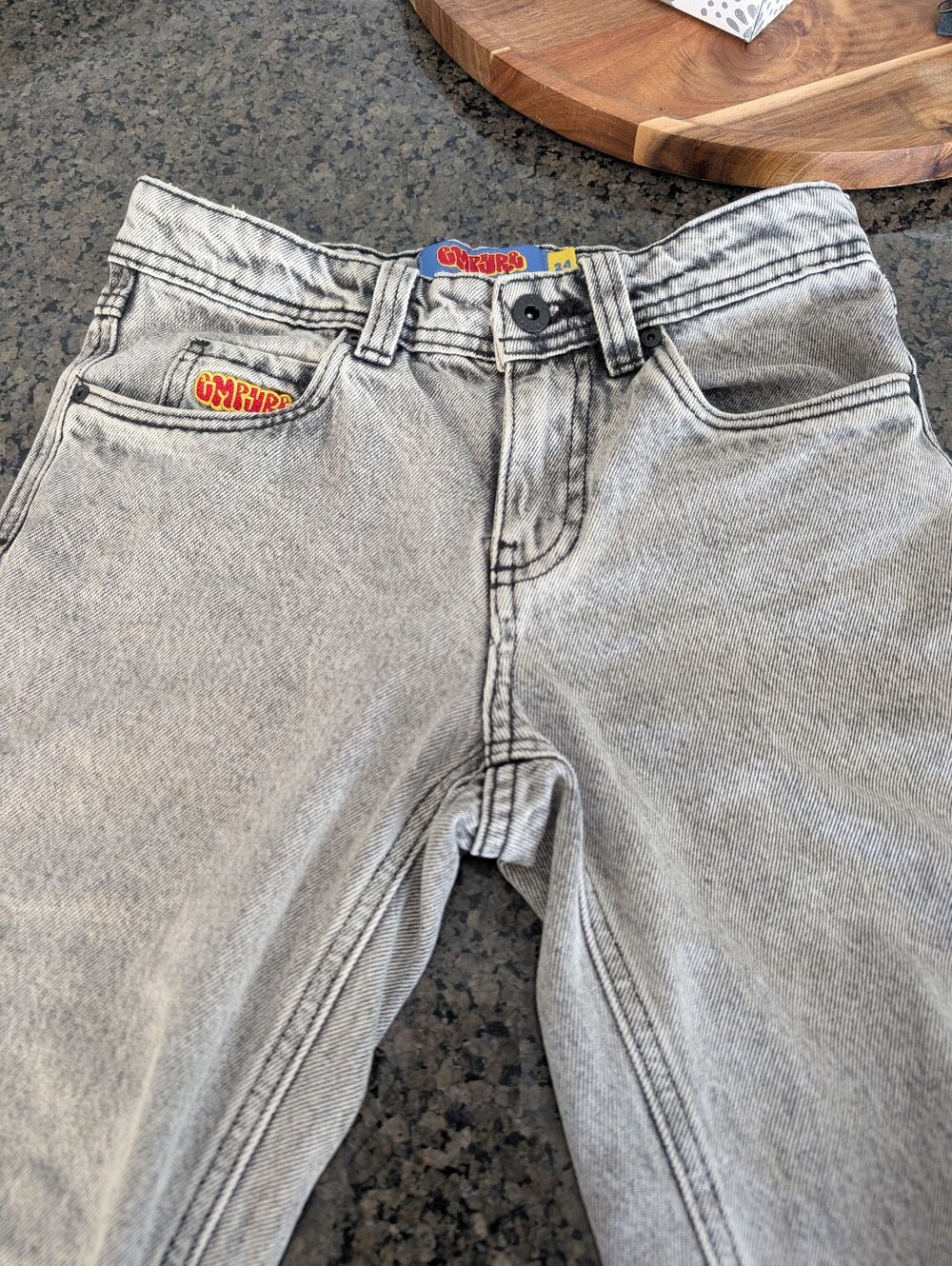 Size 24 Empyre Jeans Gray Scramble Baggy